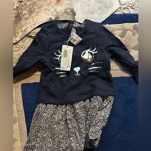Petit Bateau size 24 month  Cat dress NWT
